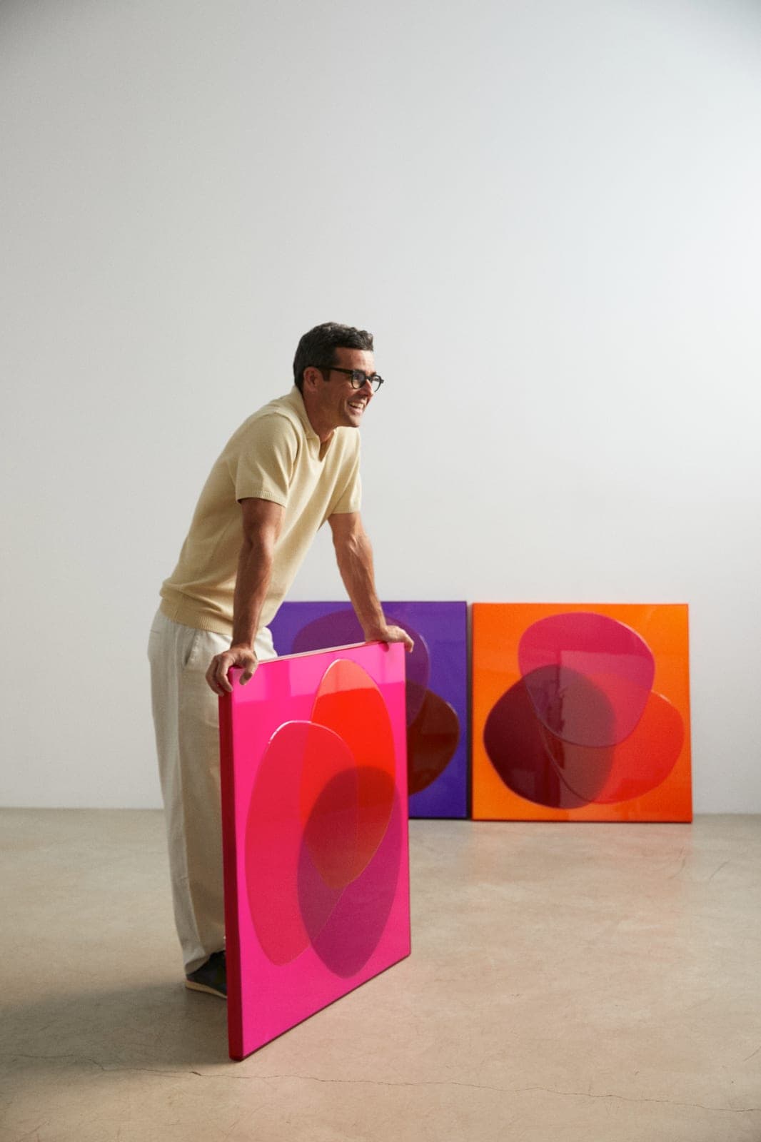 Colour as emotion — new works in the studio.