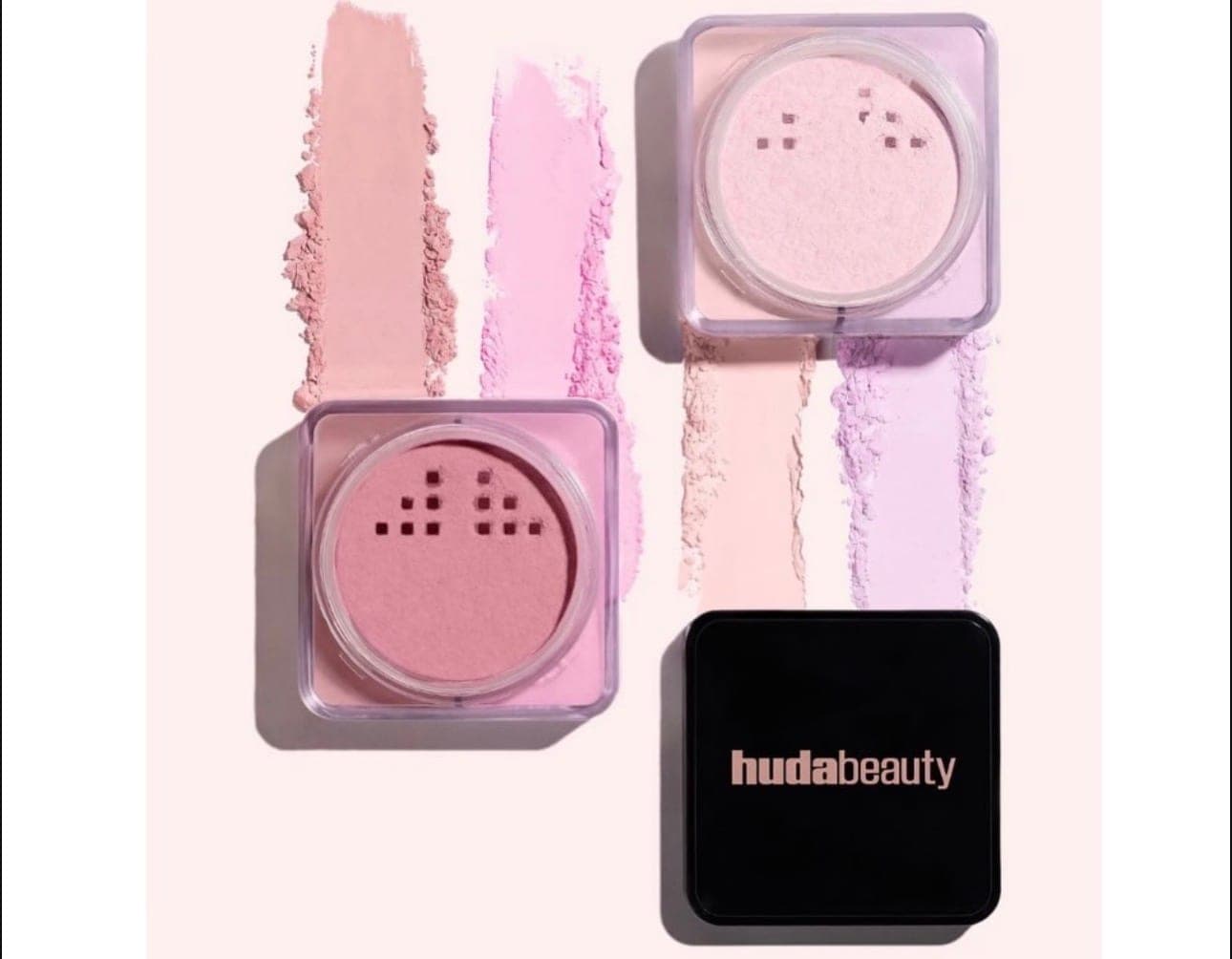 Pinks and lilacs, swatched.